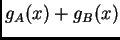 $g_A(x)+g_B(x)$