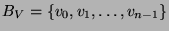 $B_V=\{v_0,v_1,\ldots,v_{n-1}\}$