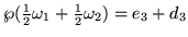 $\wp(\frac{1}{2} \omega_1 + \frac{1}{2} \omega_2)
= e_3 +d_3$