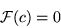 \begin{displaymath}{\cal F} (c) = 0
\end{displaymath}