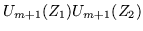 $U_{m+1}(Z_1)U_{m+1}(Z_2)$