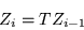 \begin{displaymath}
Z_i = T Z_{i-1}
\end{displaymath}