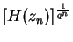 $[H(z_n)]^{\frac{1}{q^n}}$