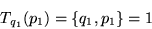 \begin{displaymath}T_{q_1}(p_1) = \{q_1,p_1\} = 1\end{displaymath}