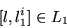 \begin{displaymath}[l,l_1^i]\in L_1\end{displaymath}