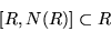 \begin{displaymath}[R,N(R)]\subset R\end{displaymath}