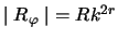 $ {\mid R_{\varphi}\mid}=R{k^{2{r_{}}}}$