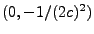 $ (0,-1/(2c)^2)$