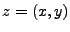 $\displaystyle z = (x , y)$