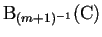 $ \mathrm{B}_{(m+1)^{-1}}{(\mathrm{C})}$