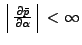 $ \Big\arrowvert\frac{\partial\bar{p}}{\partial\alpha} \Big\arrowvert < \infty $