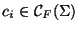 $ c_{i} \in \mathcal C_{F}(\Sigma)$