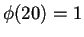 $\phi(20)=1$