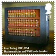 Bomba de Turing en un timbre postal
        británico
