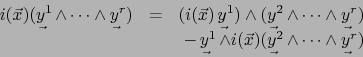 \begin{displaymath}\begin{array}{lcr}
i(\vec{x})(\mathop{\vtop{\ialign{ ...