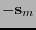 $\displaystyle - {\bf s}_m$