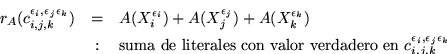 \begin{displaymath}A(X_i^{\epsilon_i})=\left\{\begin{array}{rl}
A(X_i) &\mbox{...
... \\
1-A(X_i) &\mbox{\rm si }\epsilon_i=0
\end{array}\right.\end{displaymath}