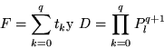 \begin{displaymath}\left\{\begin{array}{ll}
(F+x)(F-x)\equiv 0\mbox{\rm mod }D...
...on} \\
0\leq \vert x\vert \leq F & x\in Z
\end{array}\right.\end{displaymath}