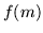 $\displaystyle f(m)$