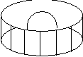 Un cilindro y una esfera dentro